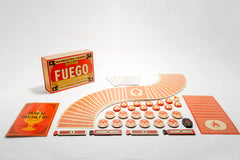Keymaster Games Fuego flame tokens close-up for strategic scoring