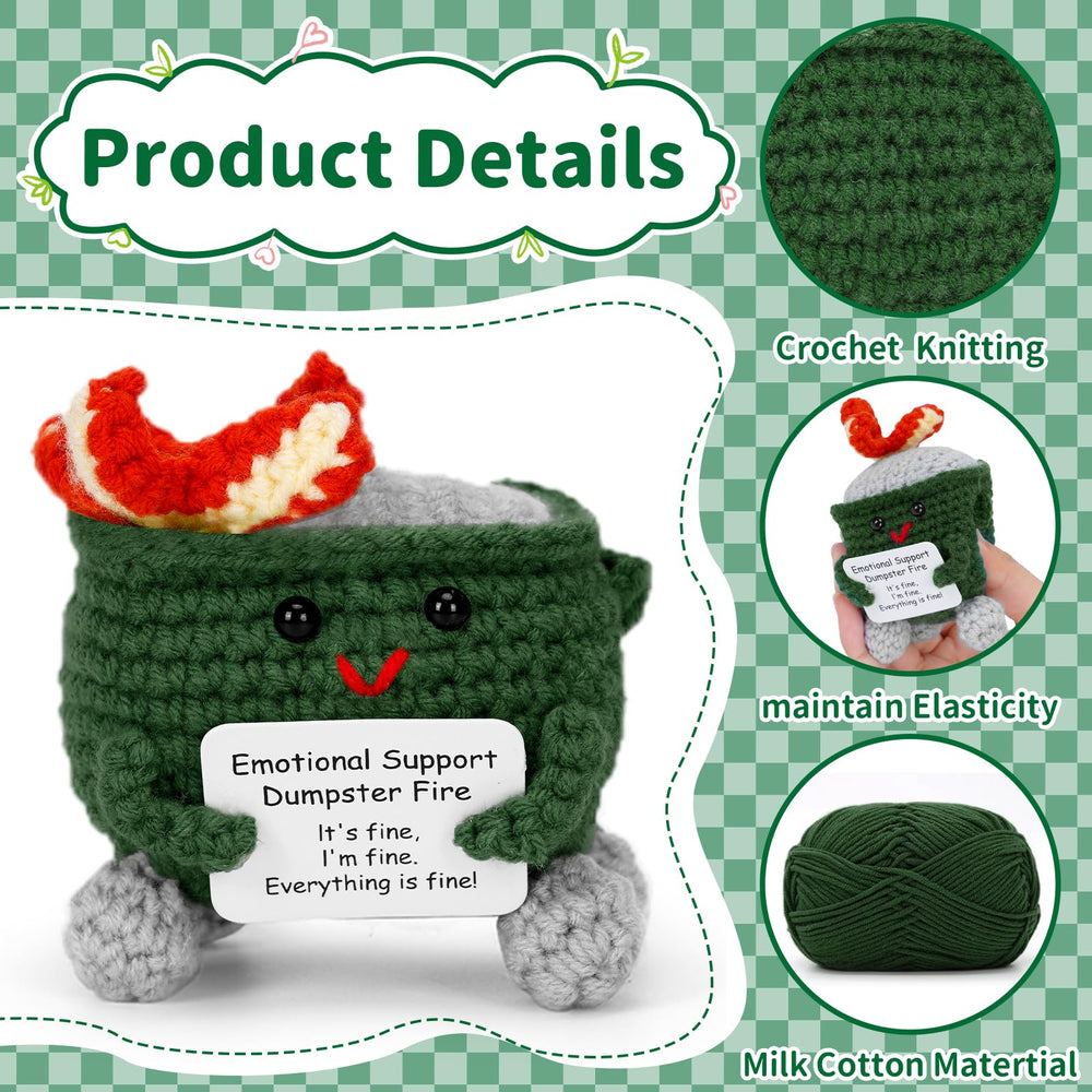 Keyrose handcrafted dumpster fire desk accessory adds whimsy to coworker spaces.