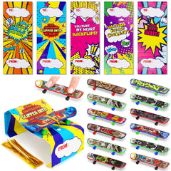 Perfect classroom prizes and party favors with Keysense finger skateboards and cards