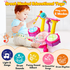 Keysense Lifestyle Soft plastic drum sticks offer safe handling for tiny fingers.
