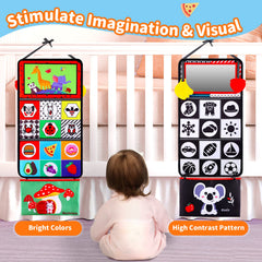 Keysense sensory crinkle book engages little hands and promotes motor skills.