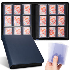 Keyufox 9-pocket binder front cover showing organized 3x4 inch toploaders for display and protection.