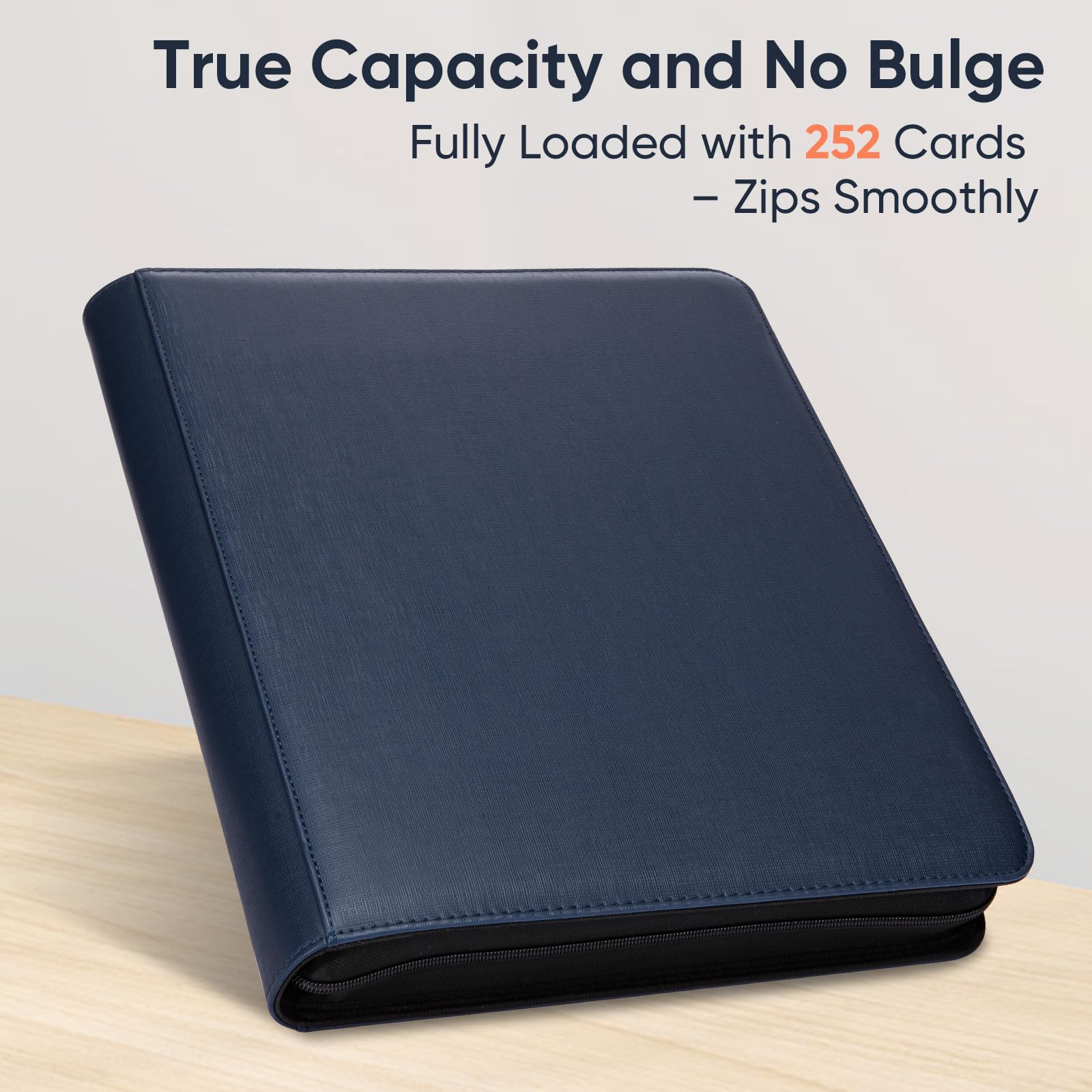 Keyufox binder side view highlights portable design for on-the-go storage.