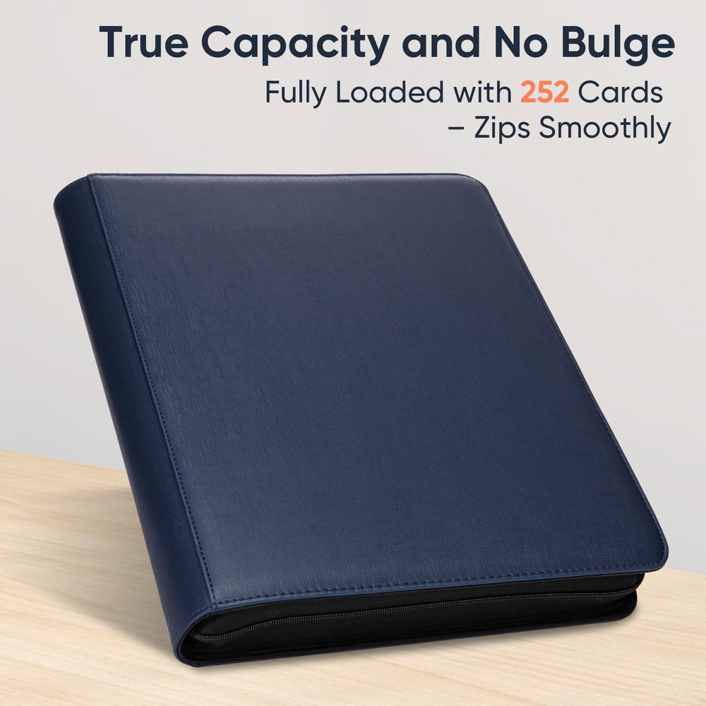 Keyufox binder side view highlights portable design for on-the-go storage.