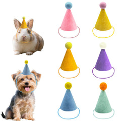 Kezzfpa colorful mini party hats for stuffed animals add playful flair to toy celebrations.