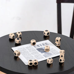 KFHENSOMR compact dice measure 3x3 cm for portable game nights.