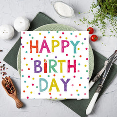 KFJBPB 13x13 inches unfolded napkins covering plates and spills neatly
