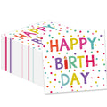 KFJBPB 50-pack birthday napkins with polka dots for festive tables