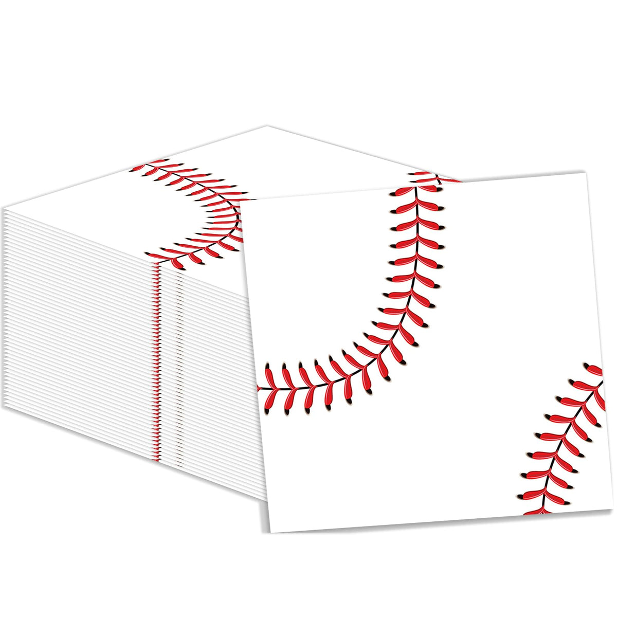 KFJBPB baseball napkins on table setting for sports party decor