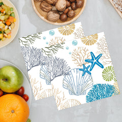 KFJBPB Disposable coastal napkins simplify cleanup after seaside gatherings.