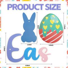 KFJBPB Easter eggs garland adding color and whimsical charm to walls