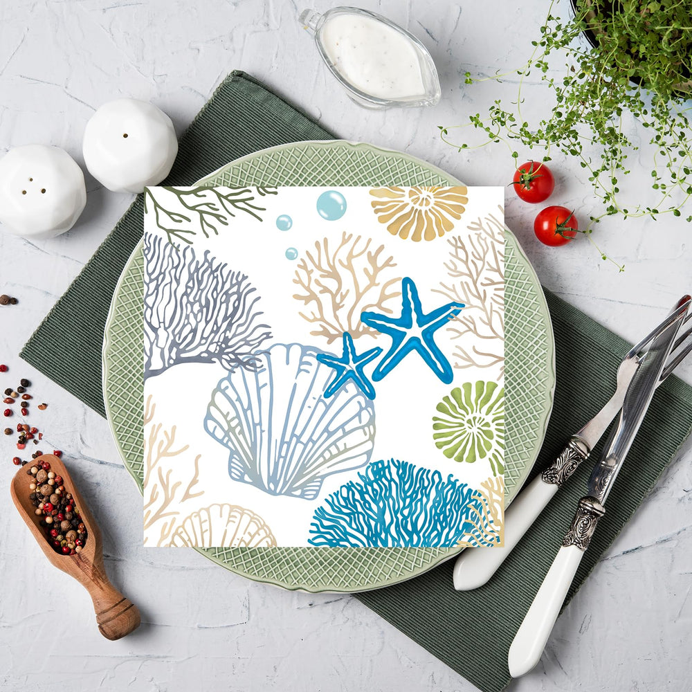 KFJBPB Folded-open 13x13 napkins ready for elegant place settings.