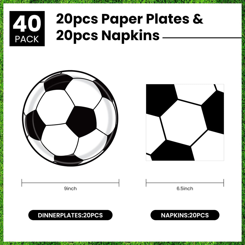 KFJBPB soccer napkins 9-inch for quick cleanups.