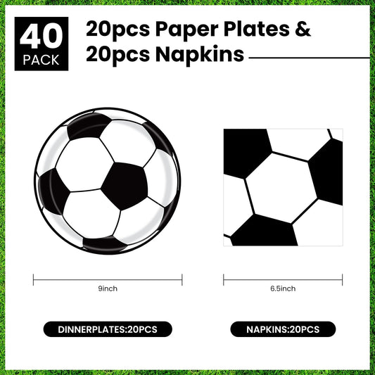KFJBPB soccer napkins 9-inch for quick cleanups.