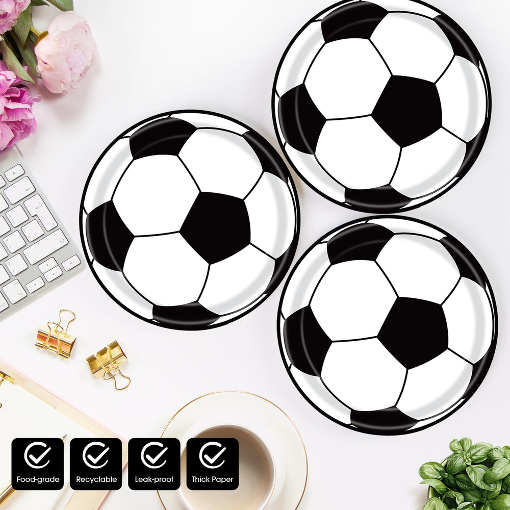 KFJBPB soccer party decor adds festive ambiance to any event.