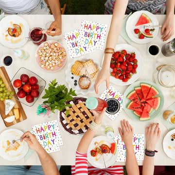 KFJBPB Versatile party napkins for birthdays, picnics, and casual meals