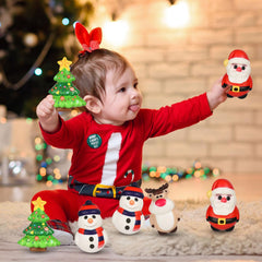 KFPPLXQ Christmas packaging squishy demonstrates festive display and gift appeal.