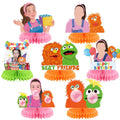 KGNZUIZIU Rachel Girls orange honeycomb centerpiece for vivid table decor