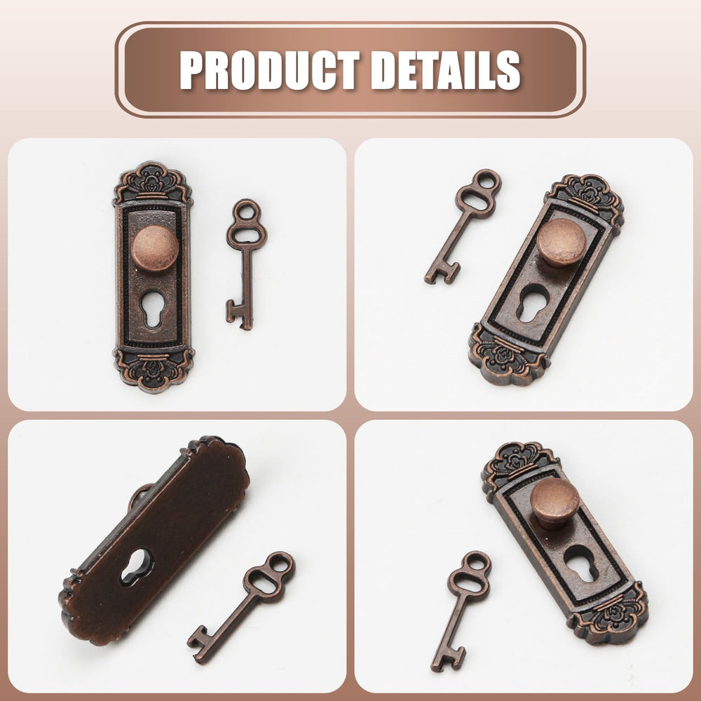 KH866 bronze miniature door lock adds detail and longevity to your scene.