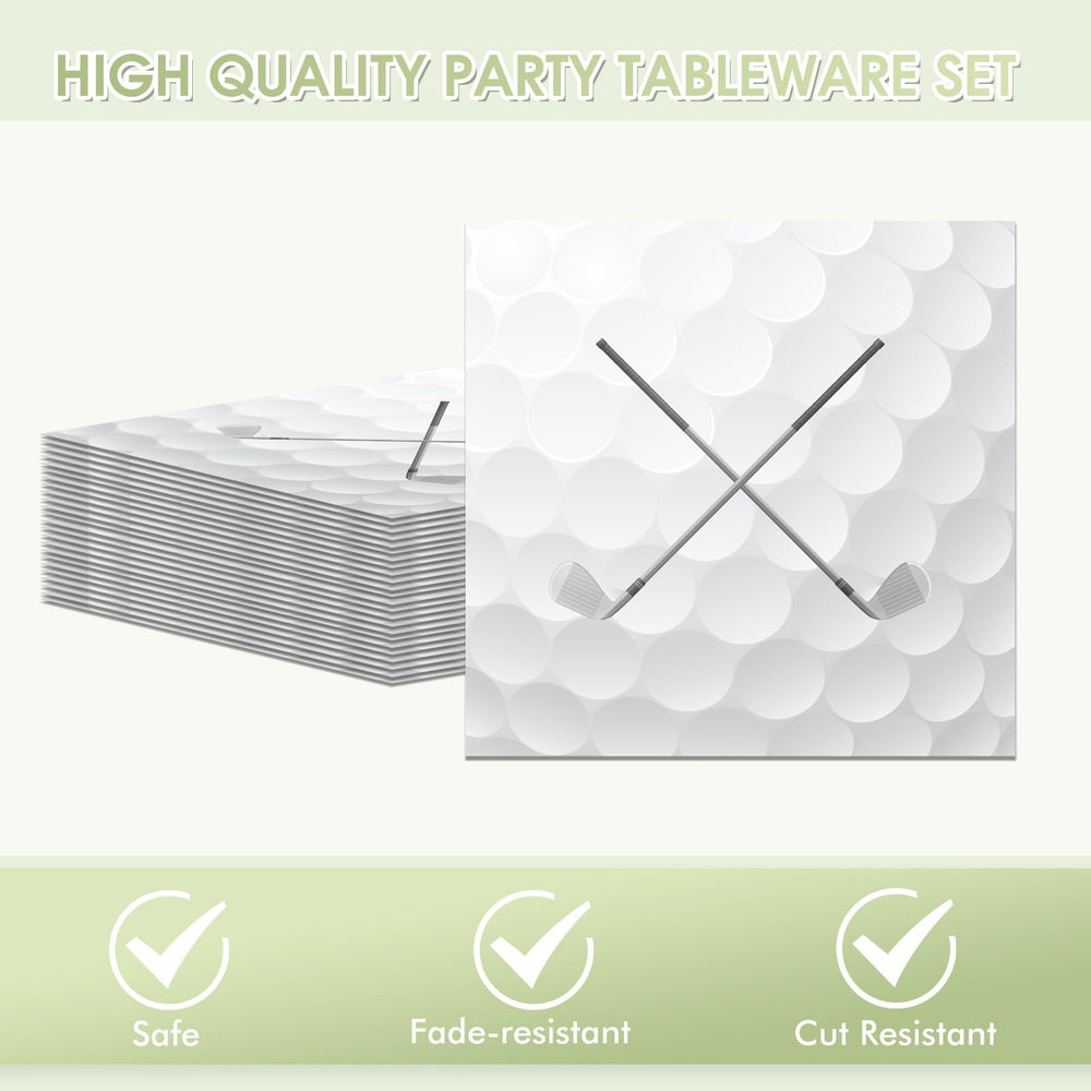 KHAIVI golf party decor set highlights cohesive golf theme for events.