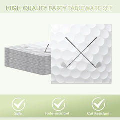KHAIVI golf party decor set highlights cohesive golf theme for events.