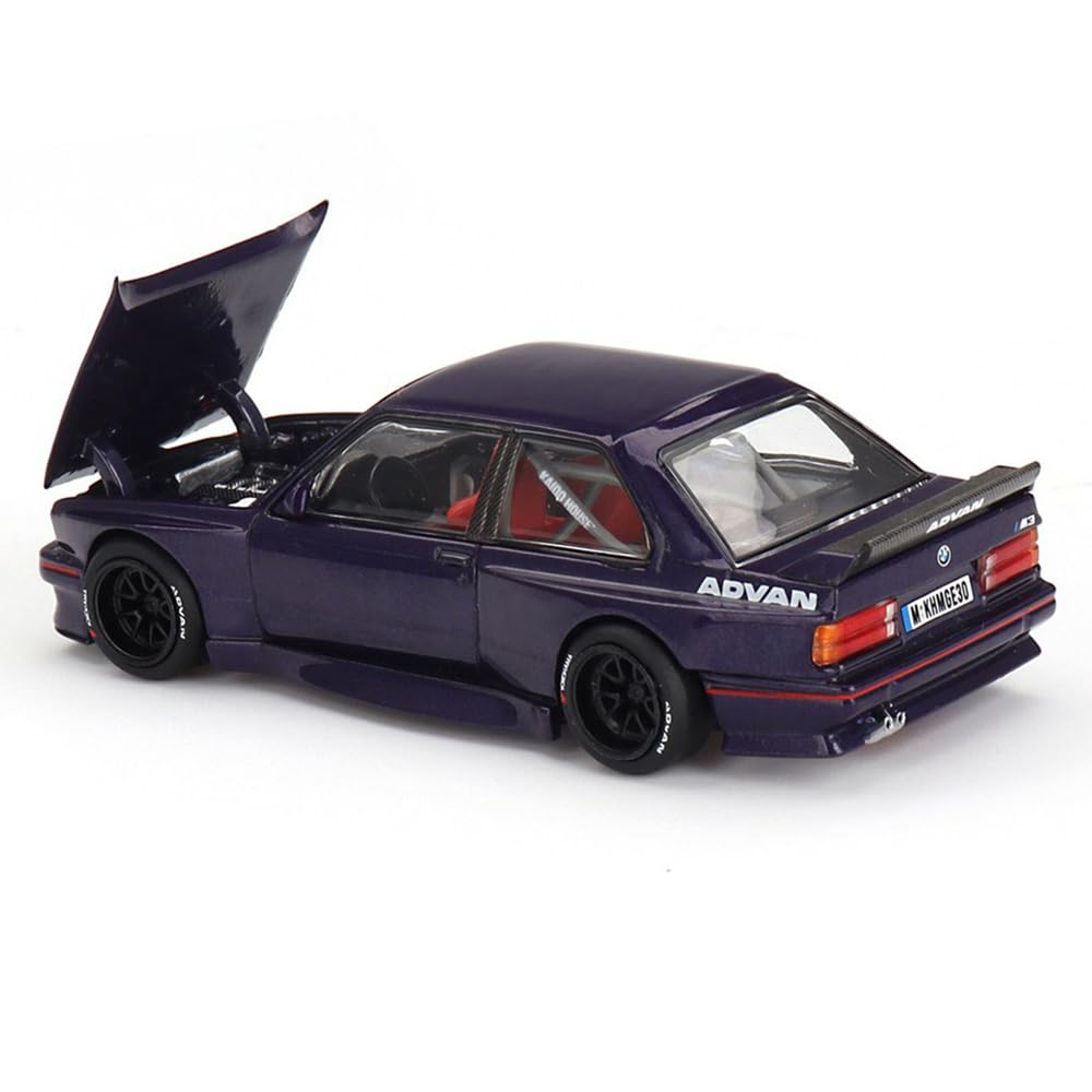 KHMG216 Kaido GT BMW M3 E30 purple top view reveals clean lines and scale realism