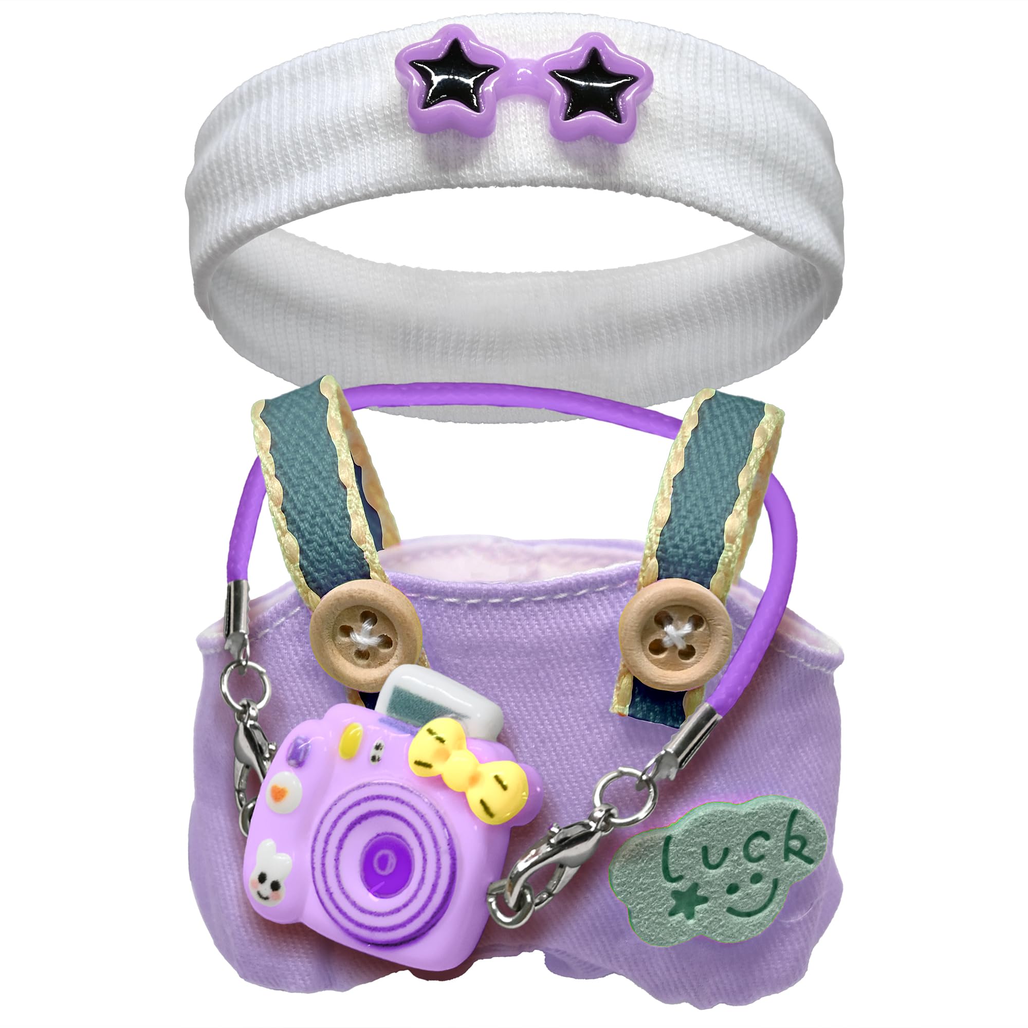 KHOXU 17cm doll clothes purple hat for stylish play and display