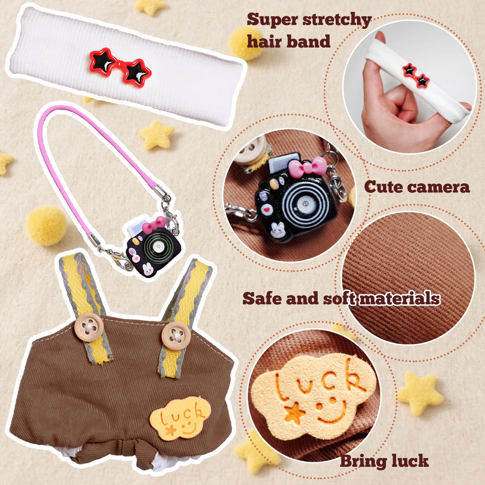 KHOXU 17cm doll clothes set accessory adds charm and versatility.
