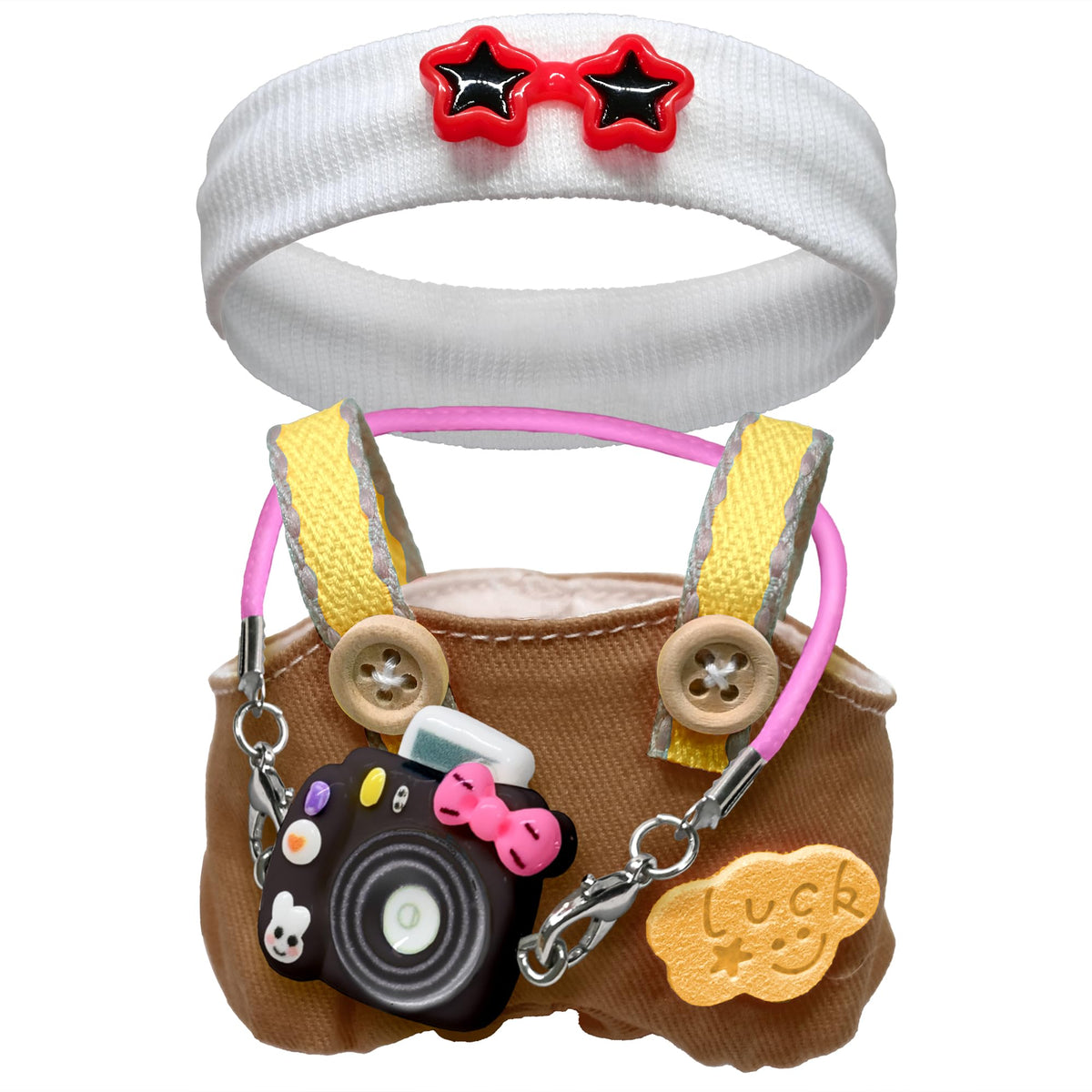 KHOXU 17cm doll clothes set hat for stylish display and play.
