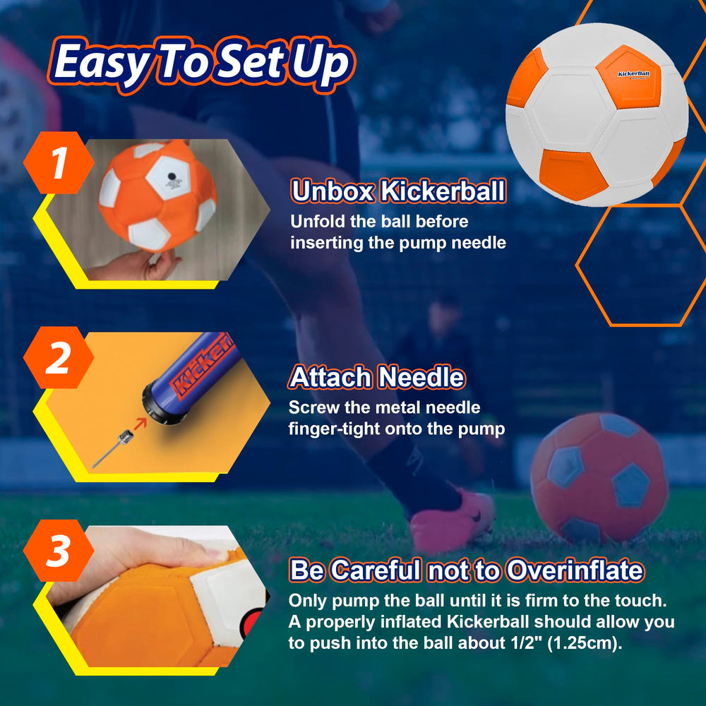 Kickerball durable-materials withstands backyard kicks and daily practice rounds.