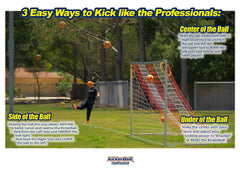 Kickerball included pump speeds up inflation for practice.
