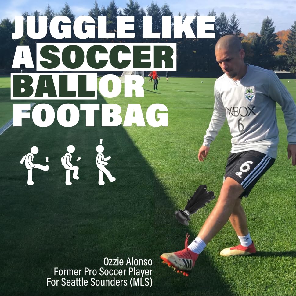Kickit Indoor Safe Soccer Trainer used indoors for precise touches and light juggling