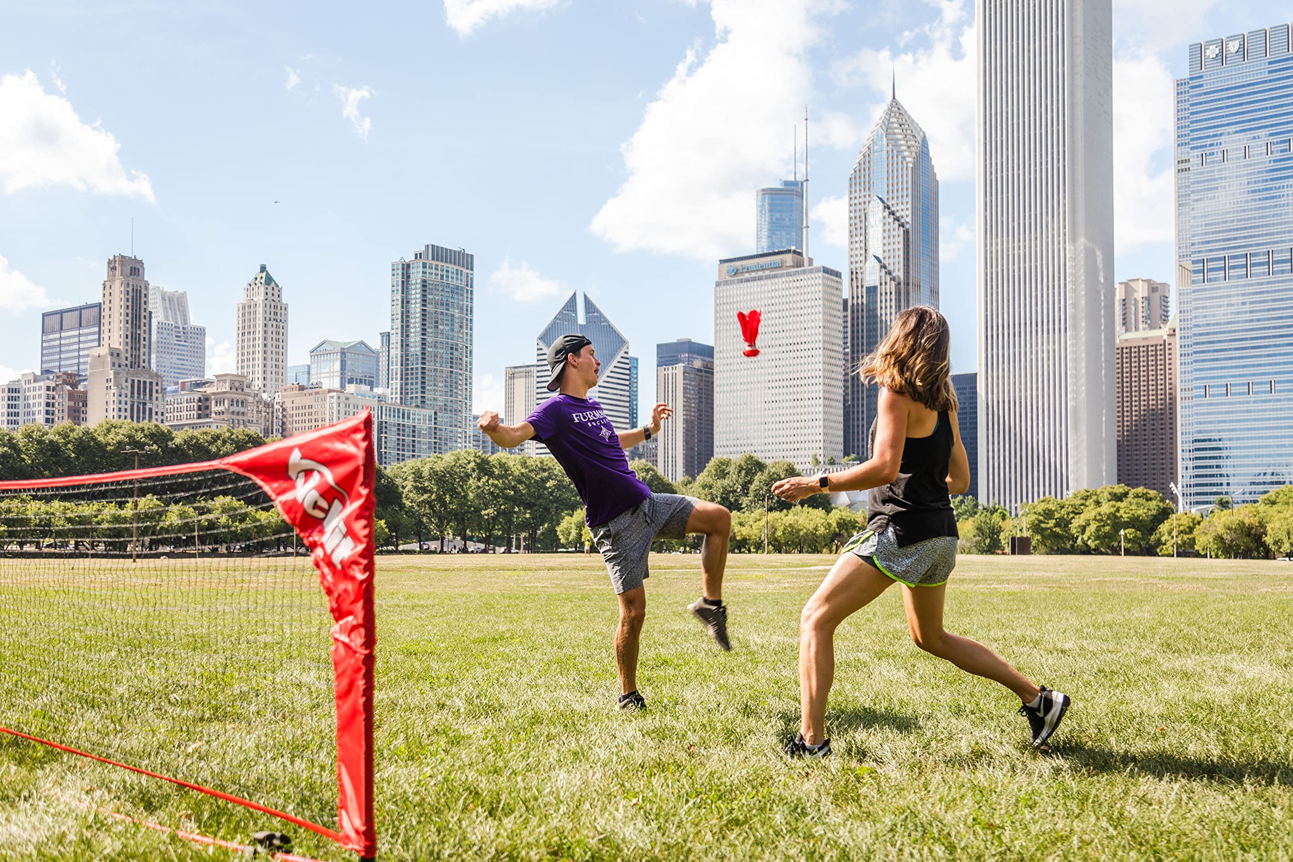 Compact Kickit pack makes travel easy and ready.