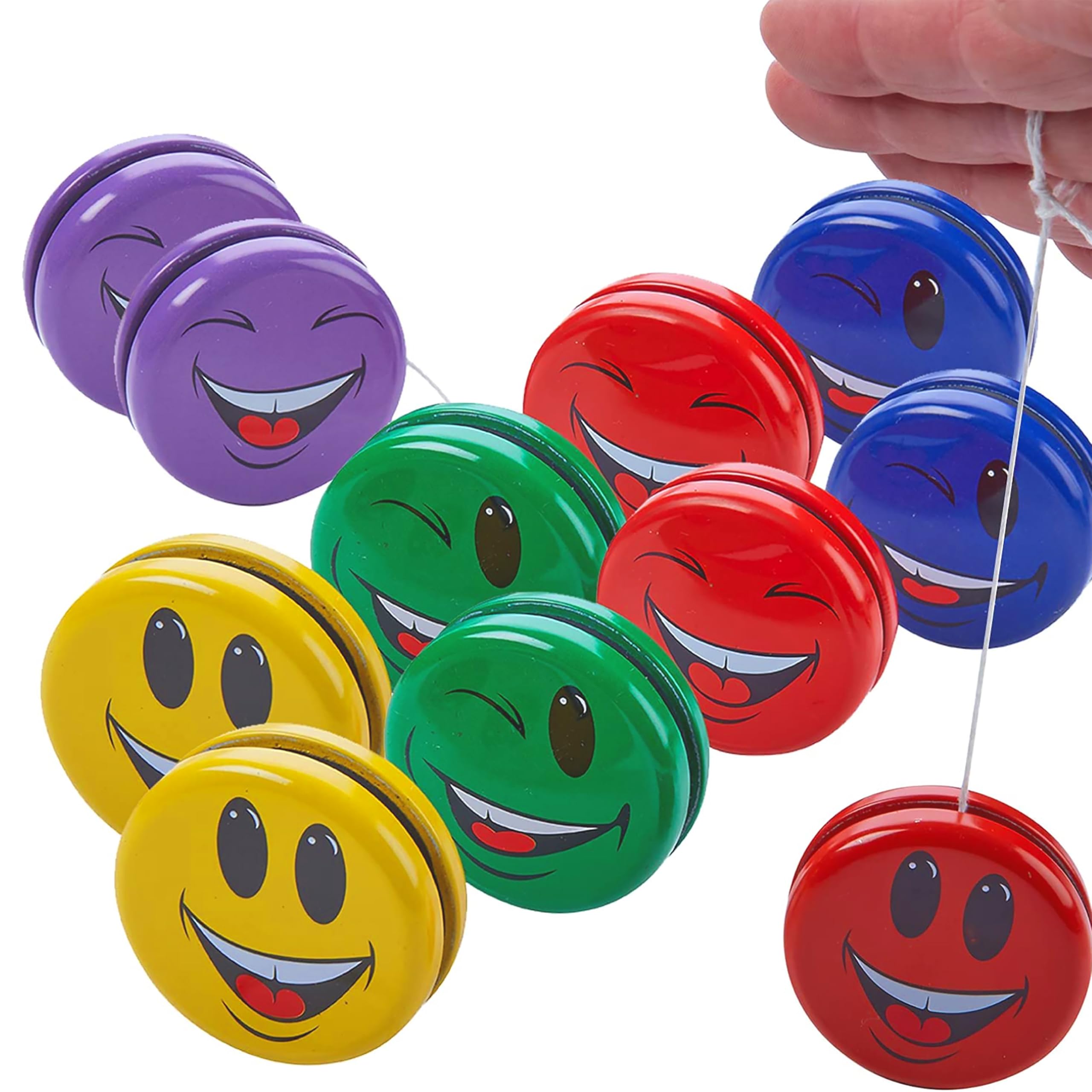 Kicko metal smiley faces yo-yo pack offers durable fun for kids.