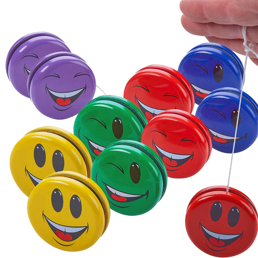 Kicko metal smiley faces yo-yo pack offers durable fun for kids.