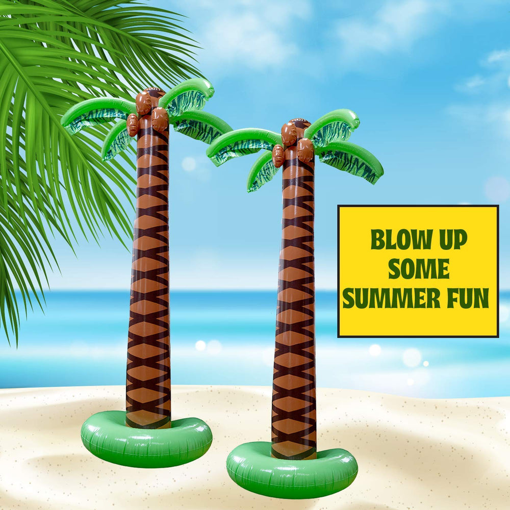 Kicko palm tree decor for poolside setup with durable, reusable design.