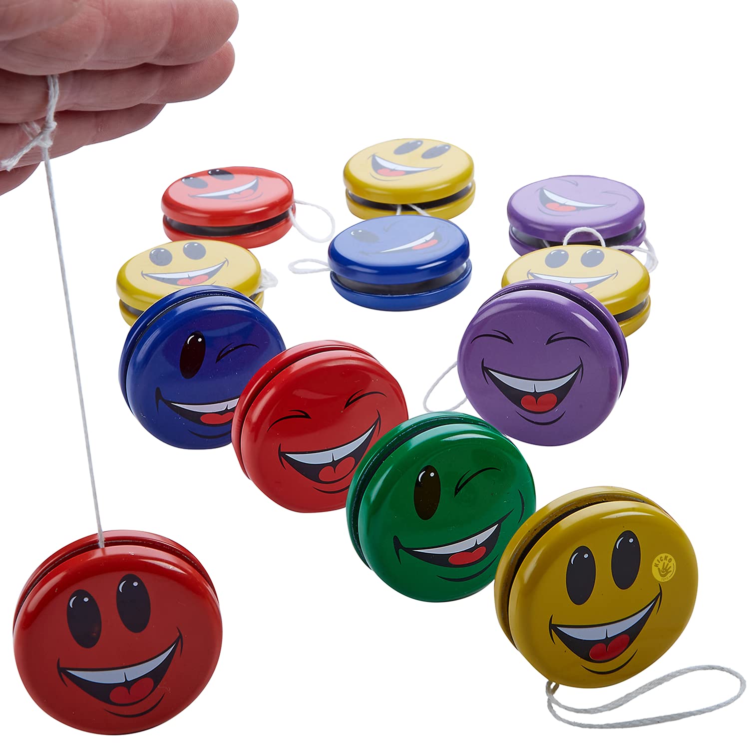 Kicko trade show giveaways feature reliable metal yo-yos for attendees.