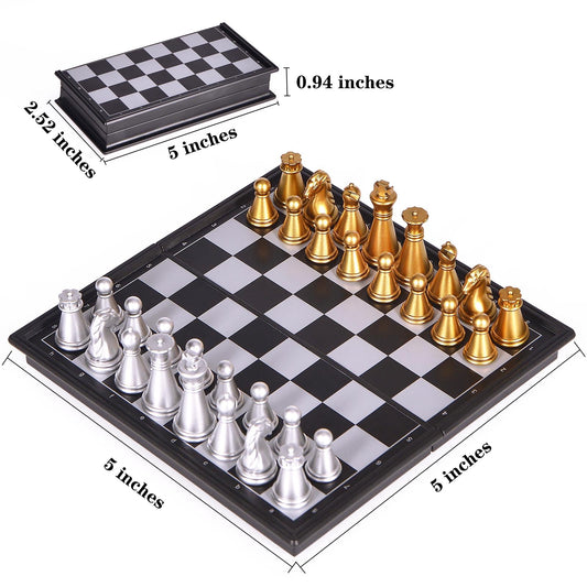 KICTERO magnetic chess pieces offer stable handling during quick on-the-go games.