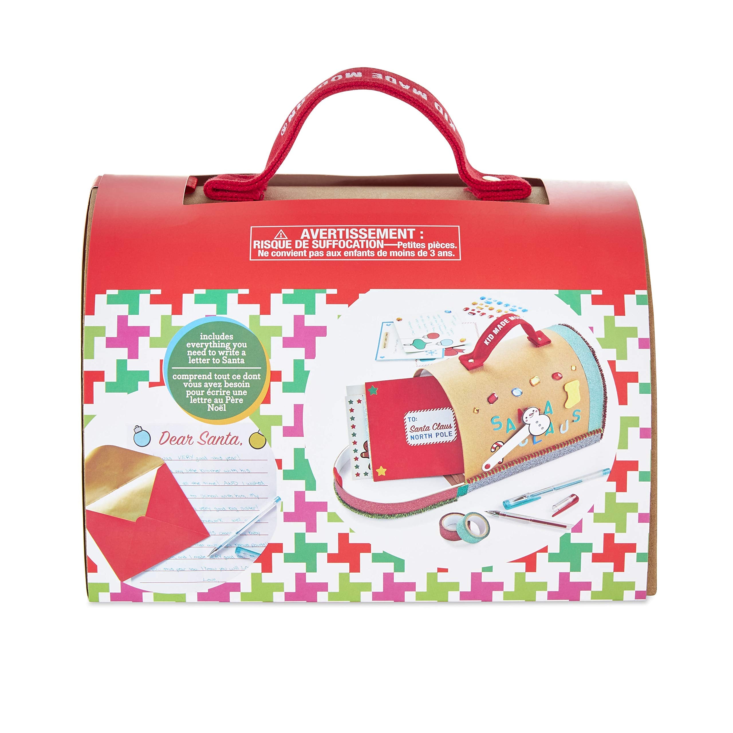 Kid Made Modern Santa letters prompts kit for writing wish lists and holiday notes.