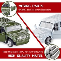 KIDAMI cars with openable doors for realistic pretend play