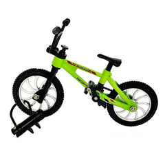 KidBeile mini BMX finger bike with desk-friendly design in green finish