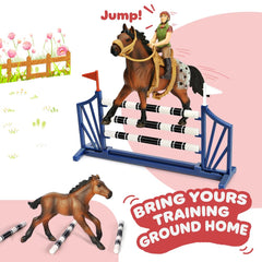 KIDBEST Fences and grooming tools bring complete stable setup and grooming moments.