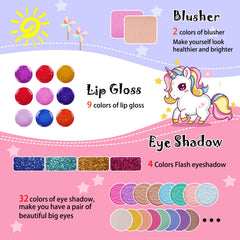 KIDCHEER makeup case keeps everything organized for on-the-go dressing up.