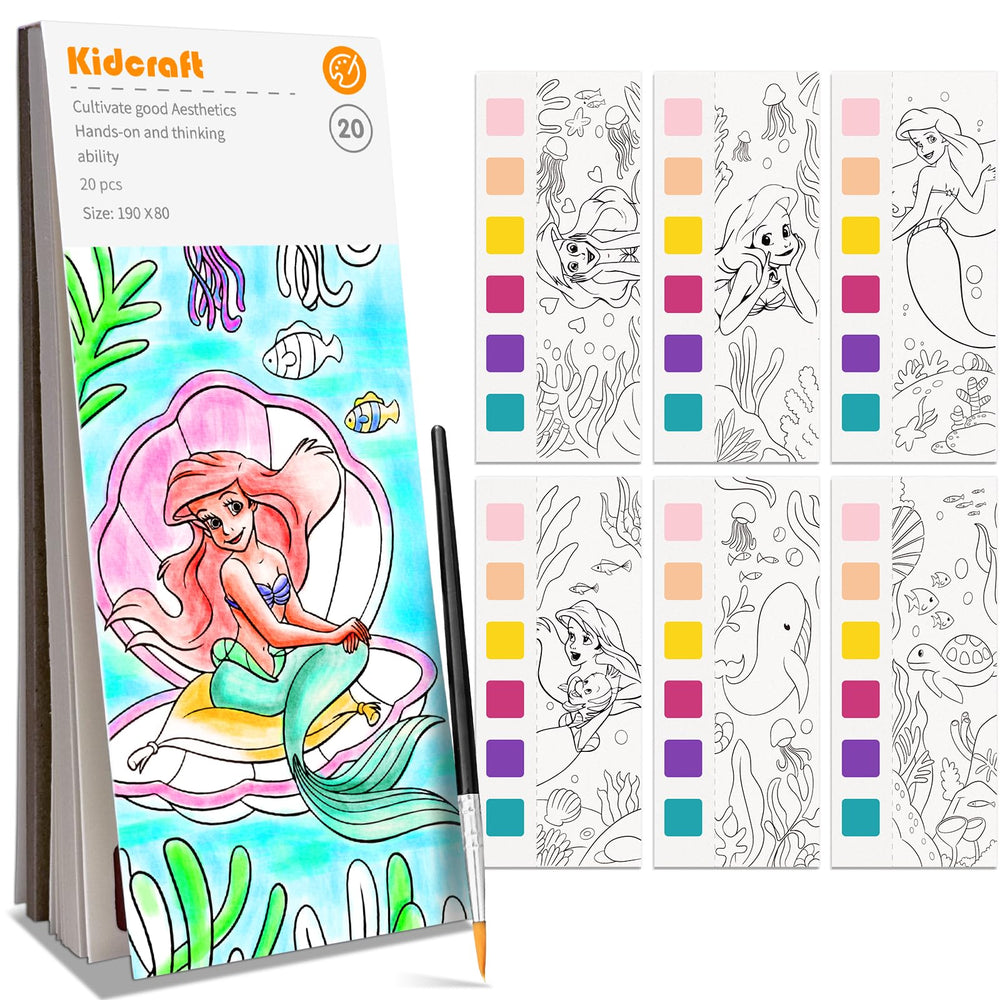Kidcraft Paint with Water Mermaid book cover for mess-free creative play.