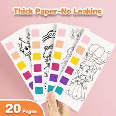 Kidcraft Paint with Water features 20 pattern pages for hours of creative play.