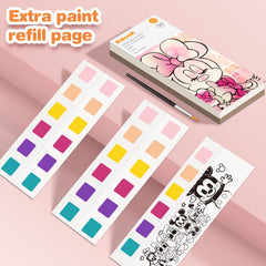 Kidcraft travel-friendly pocket design makes painting possible anywhere.