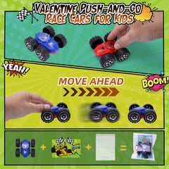 Kiddelo 24 card Valentines set with matching cards for easy classroom exchanges
