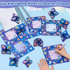 Kiddelo classroom exchange valentines blue cards for school events