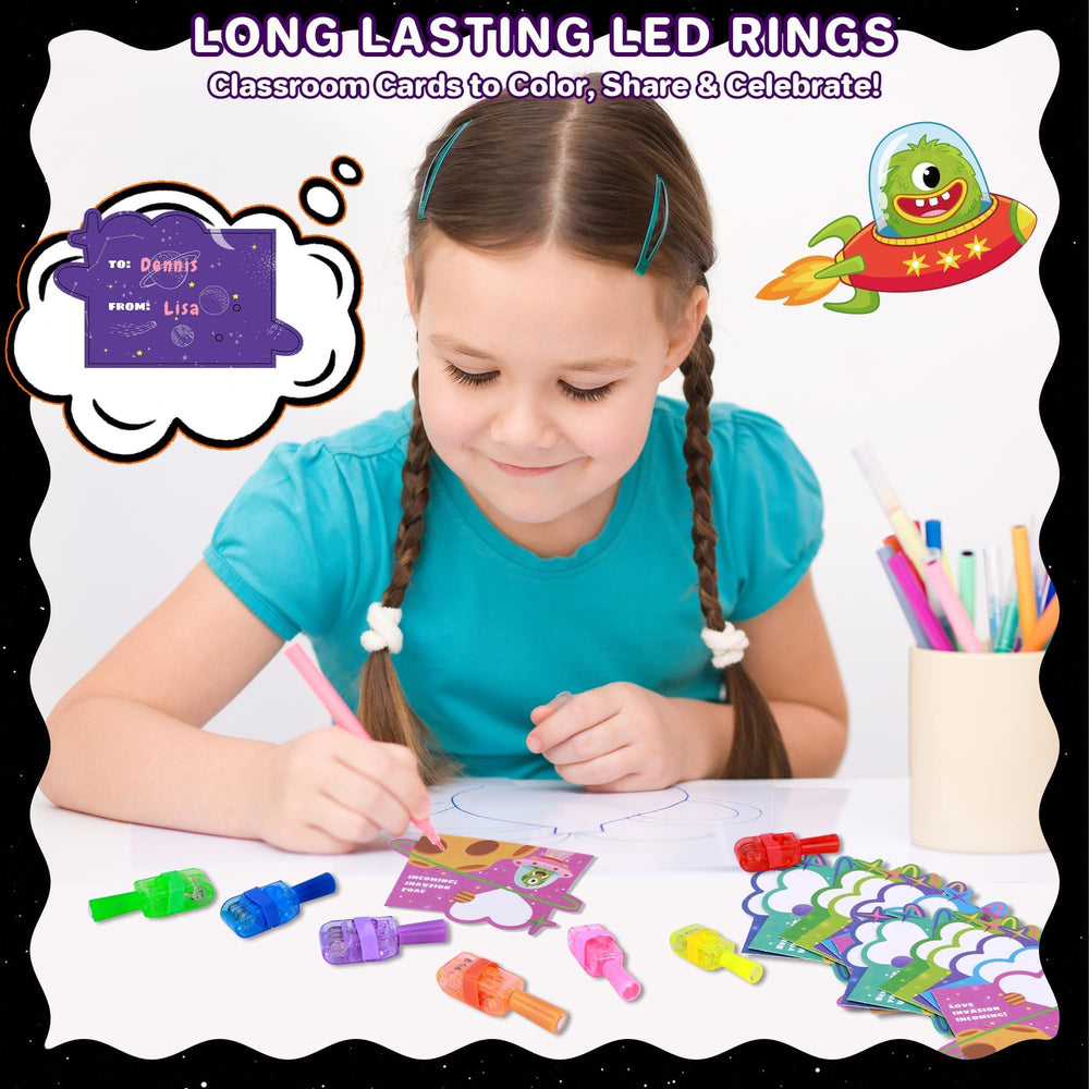 Kiddelo space finger light satellite design durable for repeated classroom use