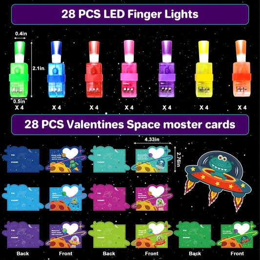 Kiddelo space finger light UFO motif for school events and kid-friendly party favors